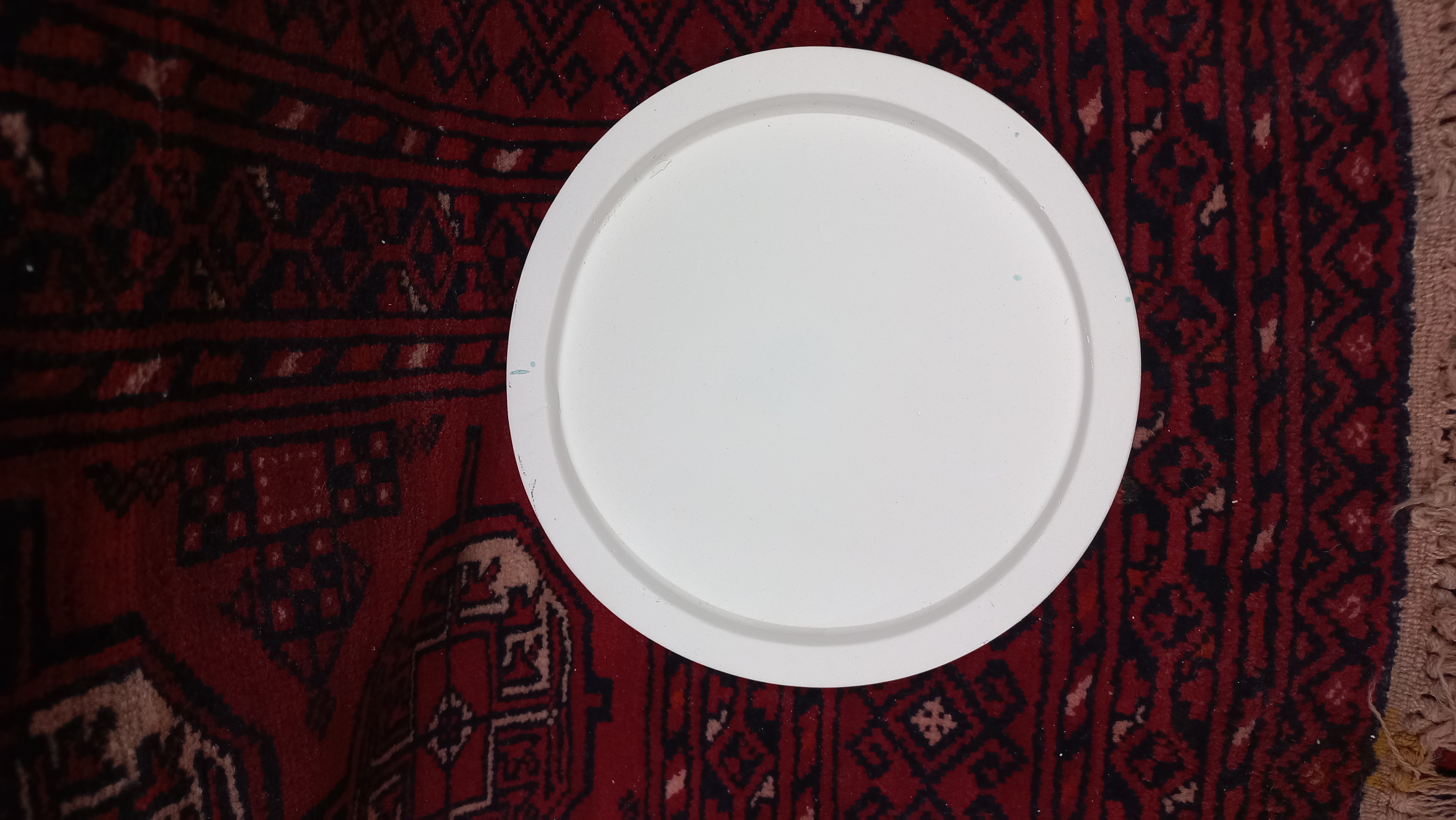 سینی گرد کوچک لبه دار